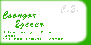 csongor egerer business card